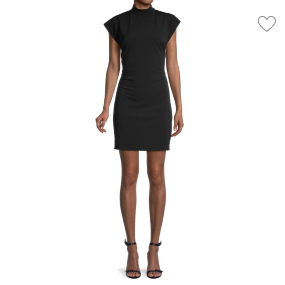 Nicole Miller Mockneck Mini Dress